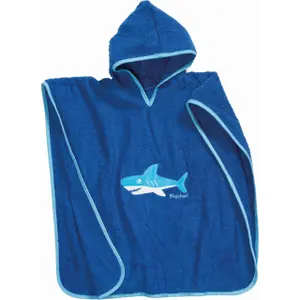 Poncho large child Playshoes Shark image-0