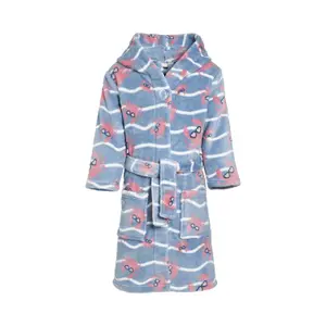 Children's fleece bathrobe Playshoes Crab image-0