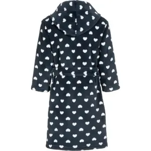 Children's fleece bathrobe Playshoes Hearts image-1