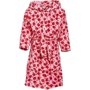 Fleece robe for girls Playshoes Strawberries image-0