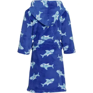 Children's fleece bathrobe Playshoes Shark image-1