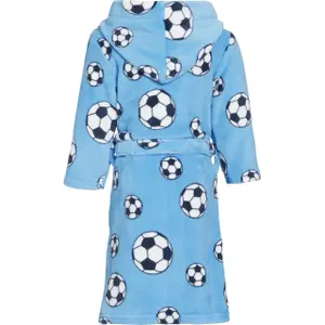 Baby boy fleece bathrobe Playshoes Soccer image-1