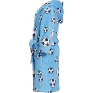 Baby boy fleece bathrobe Playshoes Soccer image-2