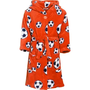 Baby boy fleece bathrobe Playshoes Soccer image-0