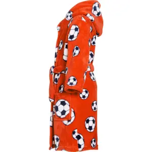 Baby boy fleece bathrobe Playshoes Soccer image-2