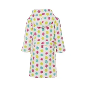 Floral fleece bathrobe for children Playshoes Die Maus image-1