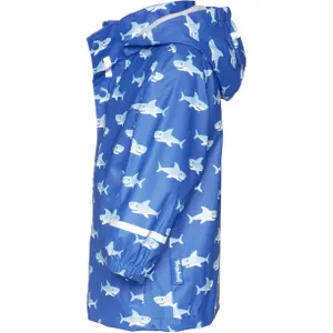 Baby boy rain jacket Playshoes Sharks Allover image-1