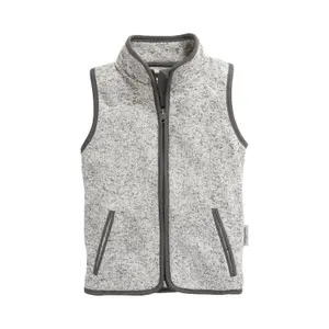 Large child's sleeveless knitted fleece jacket Playshoes image-0