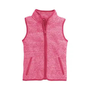 Young child's sleeveless knitted fleece jacket Playshoes image-0