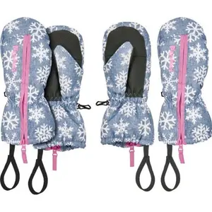 Children's zipped mittens Playshoes Snowflakes image-0