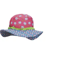Bob with uv protection for girls Playshoes Flowers image-0