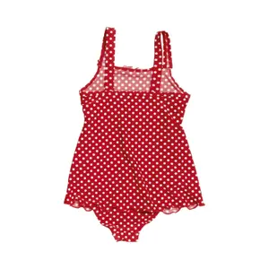 1-piece swimsuit with skirt and baby uv protection Playshoes Dots image-1