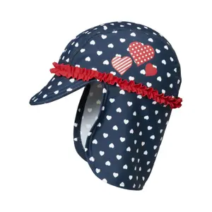 Girl's cap with uv protection PlayTrainers Hearts image-0