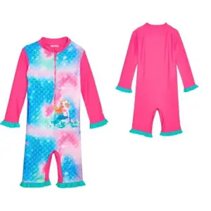 1-piece swimsuit 1/1 arms with baby uv protection Playshoes Mermaid image-0