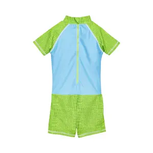 1-piece swimsuit with baby uv protection Playshoes Dino image-1