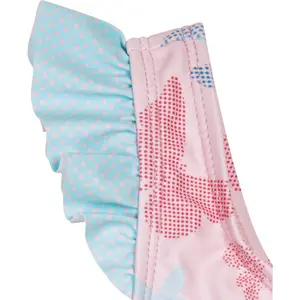 Girl's 1-piece swimsuit with uv protection Playshoes Butterfly image-3