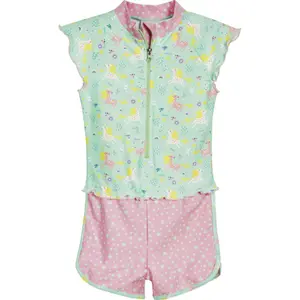 1-piece swimsuit with uv protection for baby girls Playshoes Unicorn image-0