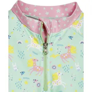 2-piece swimsuit with uv protection for baby girls Playshoes Unicorn image-3