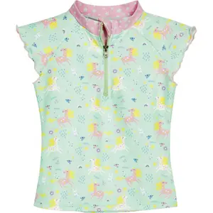 2-piece swimsuit with uv protection for baby girls Playshoes Unicorn image-1