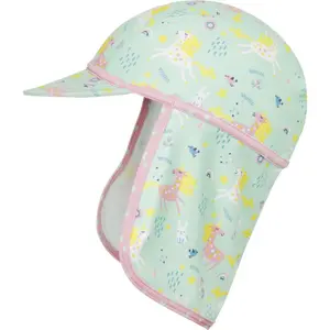 Sun protection cap for girls Playshoes Unicorn image-0