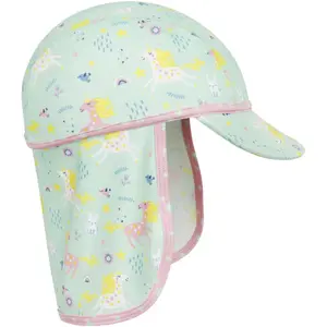 Sun protection cap for girls Playshoes Unicorn image-1