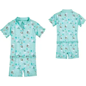Romper uv baby protection Playshoes Unicorn Mermaid Cat image-0