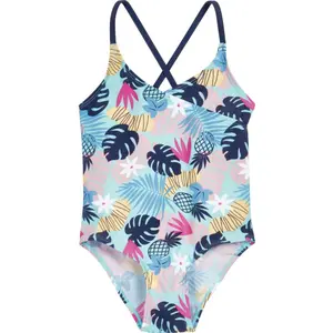 1-piece swimsuit with uv protection large girl Playshoes Flowers image-0