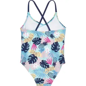 1-piece swimsuit with uv protection large girl Playshoes Flowers image-1