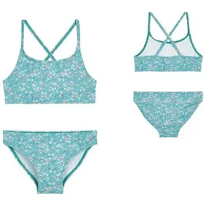 2-piece swimsuit for girls Playshoes Flowered image-0