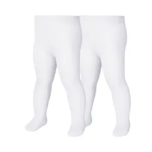 Children's plain thermal tights Playshoes (x2) image-0