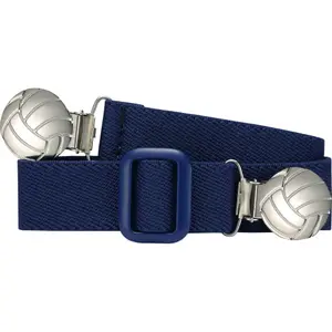 Striped elastic belt with soccer clip Playshoes image-0