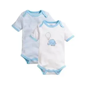 Baby Bodysuits Playshoes Elephant (x2) image-0