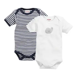 Baby Bodysuits Playshoes Whale (x2) image-0