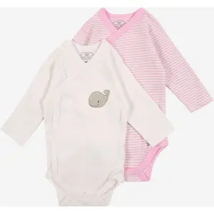 Baby 1/1 sleeves bodysuit Playshoes Whale (x2) image-1