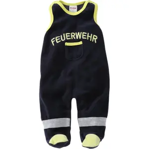 Baby boy velvet romper Playshoes Fire Brigade image-0