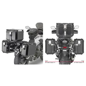 Supporto laterale specifico per moto Givi Pl One Monokeycam-Side Honda Cb 500 X (19 À 21) image-0