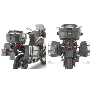 Στηρίγματα πλάγιας βαλίτσας μοτοσικλέτας Ειδικά Givi Pl One Monokey Yamaha Ténérè 700 (19 À 20) image-0