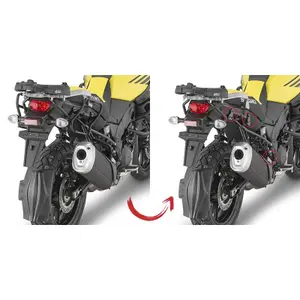 Support valises latérales moto Rapide Givi Monokey Side Suzuki Dl 1000 V-Strom (17 À 19) image-0
