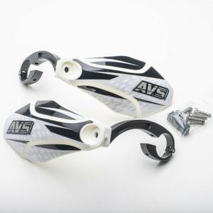 pm101-11-decoration-kit-for-hand-protectors-with-hinged-aluminium-bracket-avs-white-black-one-size