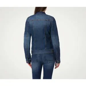 Damska dżinsowa kurtka moto PMJ Lucy image-5