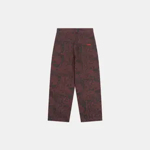 Cow Print Canvas Trousers Pockies Cottage image-1