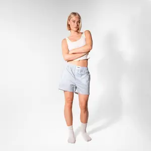 Striped Boyfriend Boxer Shorts for Women Pockies image-3