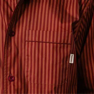 Striped Pyjama Top Pockies image-2
