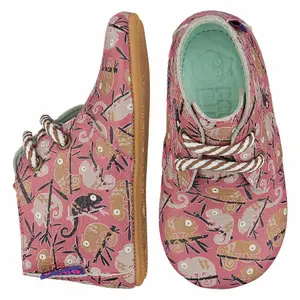 Baby girl booties Poco Nido Mighty - Chameleon Desert image-1