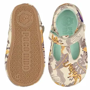 Baby girl ballerinas Poco Nido Mighty - Tonal Tiger image-0