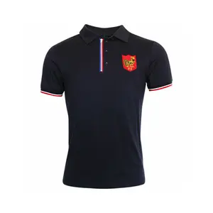 Rugby polo shirt with zip Religion Rugby French rooster image-0