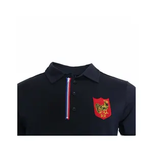 Rugby polo shirt with zip Religion Rugby French rooster image-1