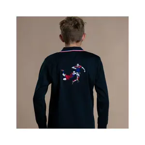 Navy and French flag polo shirt - child Religion Rugby image-1