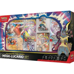 Coffre na zabawki karty Pokemon Trading Card Latin American Mega Lucario Ex