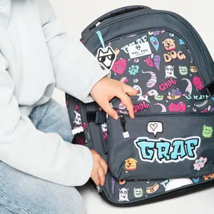 Children's backpack with 2 compartments Pol Fox Street image-4